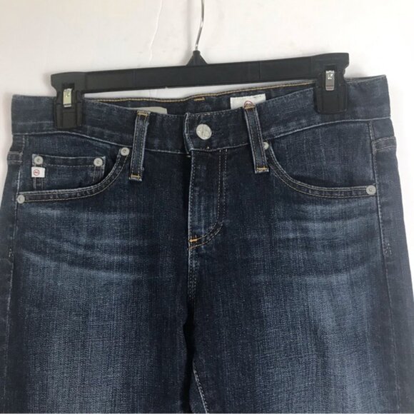 AG Adriano Goldschmied Nikki Relaxed Skinny Jeans Medium Blue Zipper Pocket 25 R - Picture 5 of 14